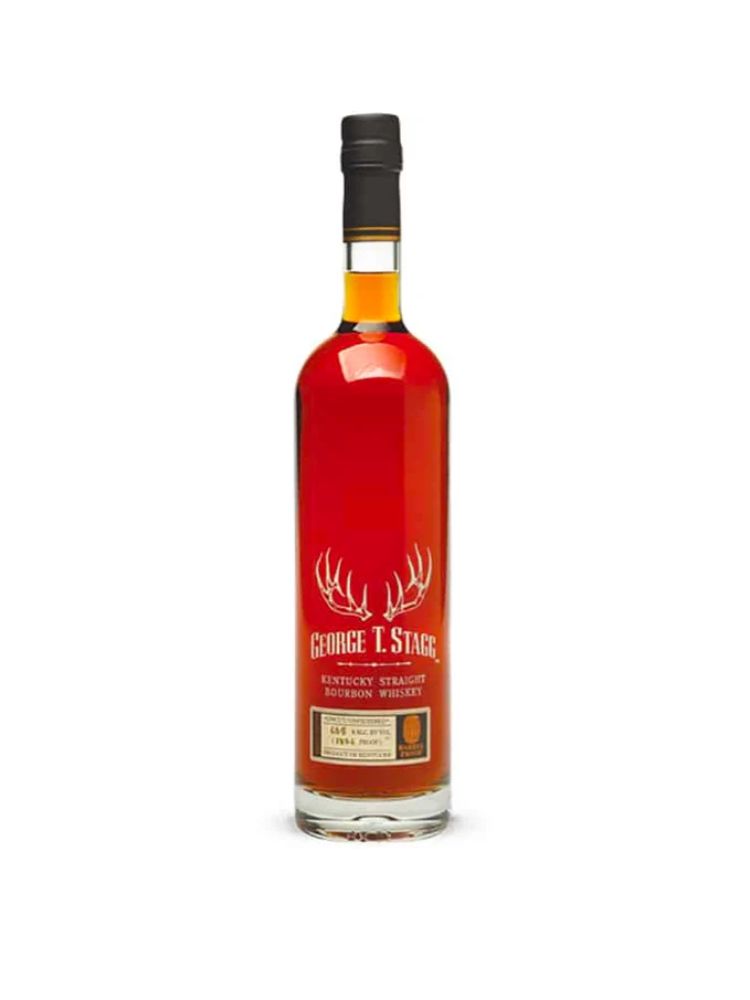 George T. Stagg Bourbon Whiskey 2019, 750mL bottle on white background