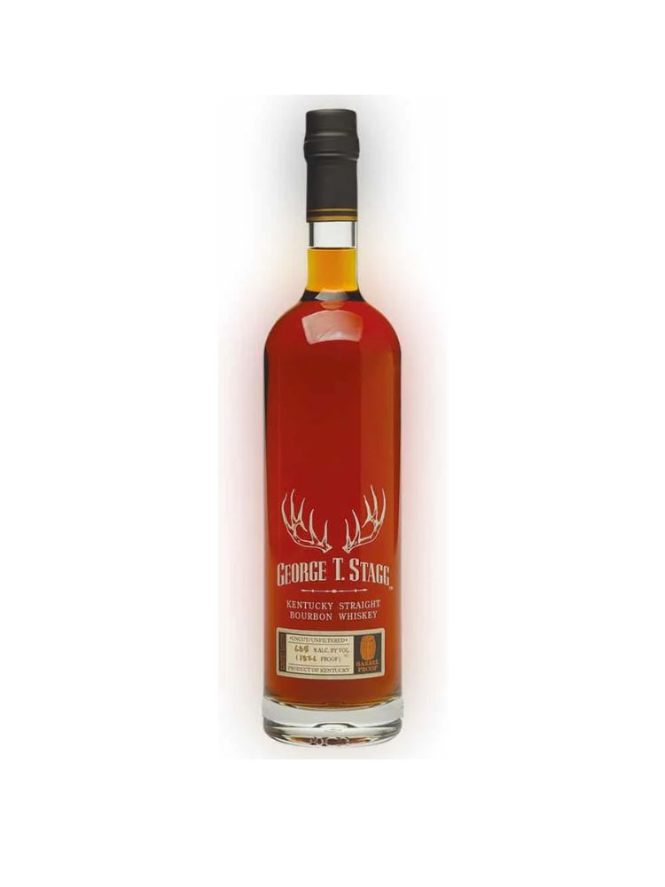 George T. Stagg Bourbon Whiskey 2024, 750mL bottle on white background