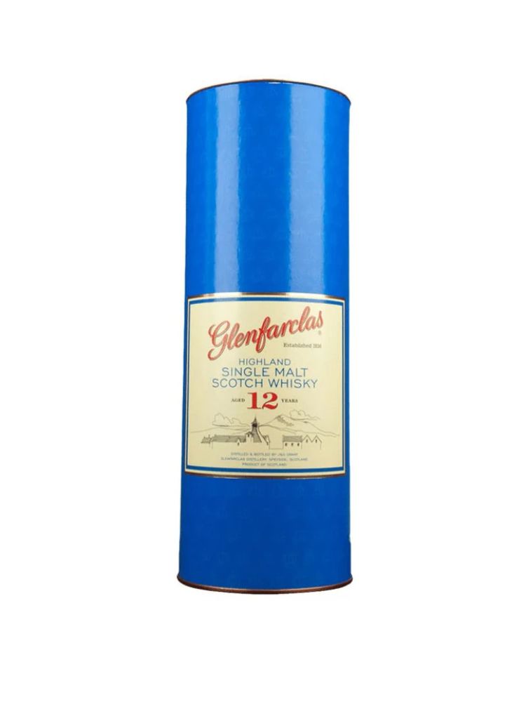 Glenfarclas 12 Year Old Single Malt Scotch Whisky, 750mL Bottle on White Background