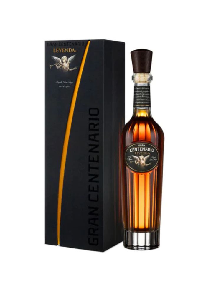 Gran Centenario Leyenda Extra Añejo Tequila, 750mL bottle on white background.