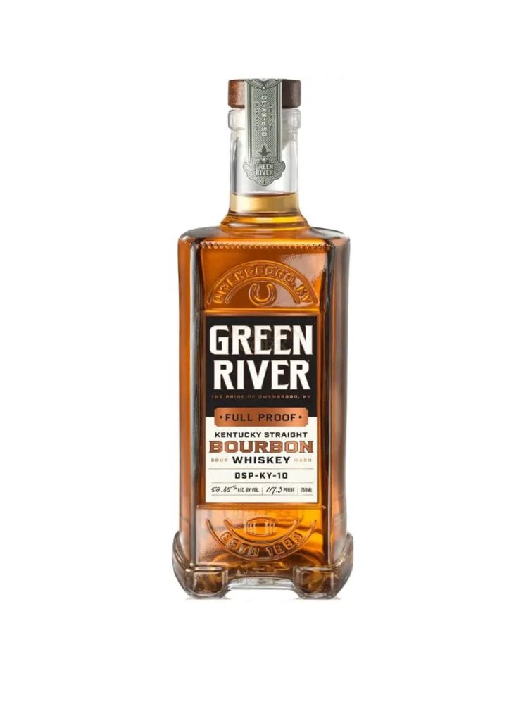 Green River Full Proof Kentucky Straight Bourbon, 750mL bottle on white background