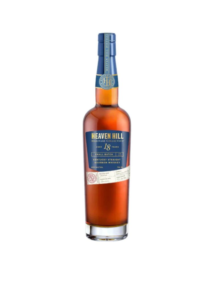 Heaven Hill Heritage Collection 18-Year-Old Kentucky Straight Bourbon Whiskey, 750mL bottle on white background