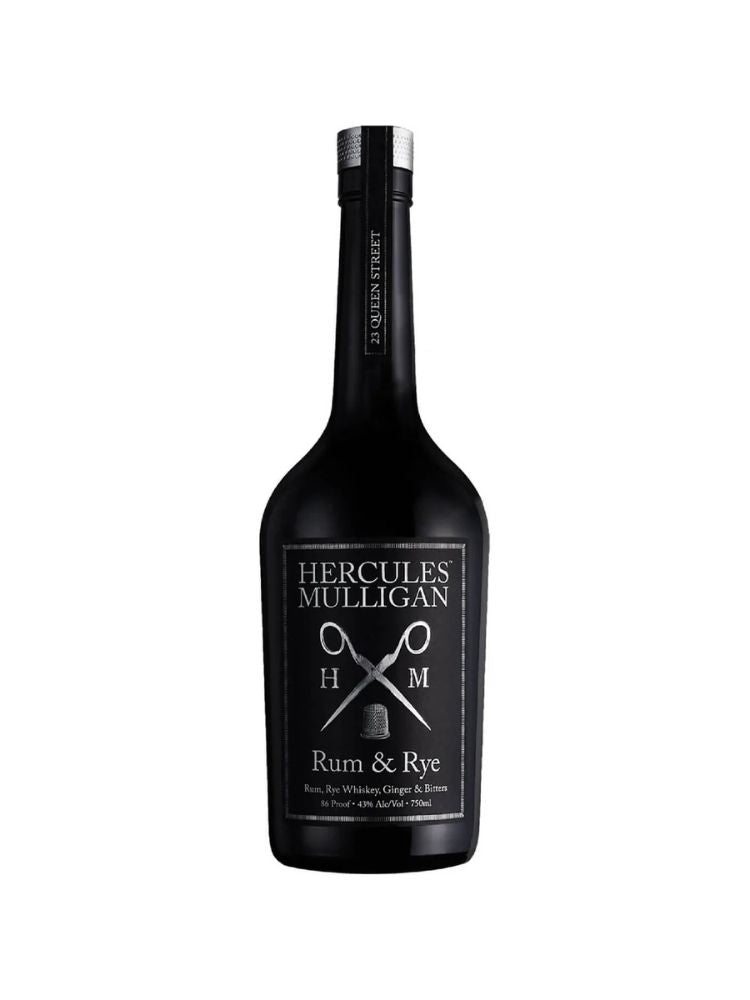 Hercules Mulligan Rum &amp; Rye Whiskey, 750mL bottle on white background