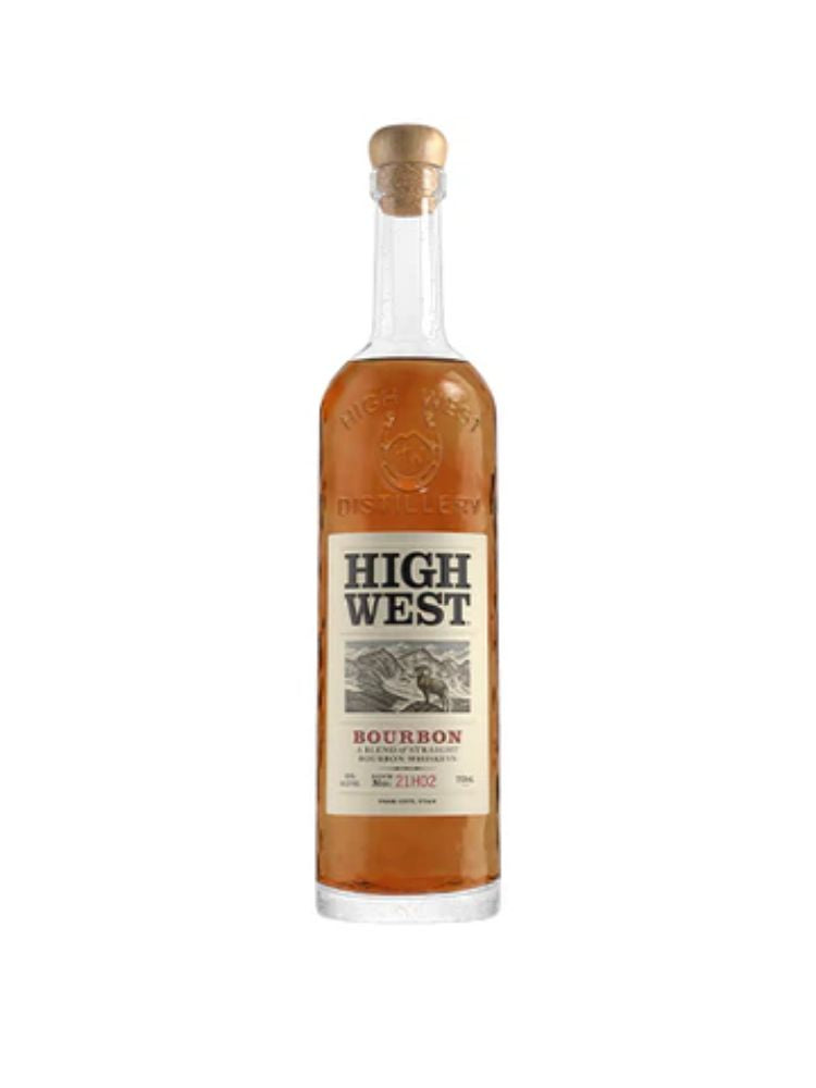High West Bourbon, 750mL bottle on white background