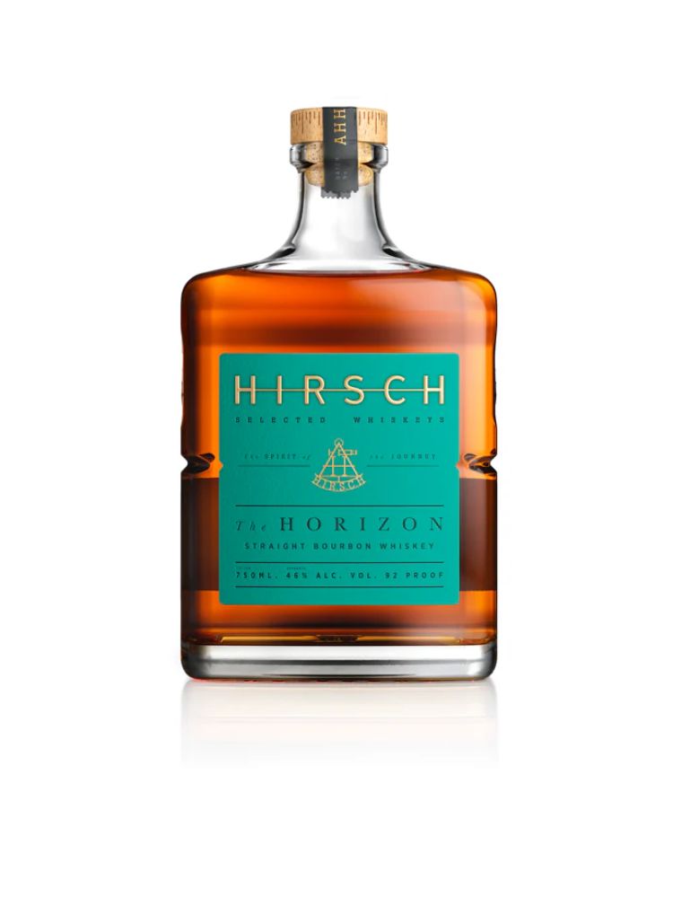 Hirsch The Horizon Bourbon Whiskey, 750mL bottle on white background