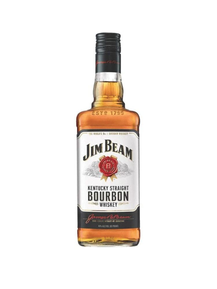 Jim Beam Kentucky Straight Bourbon Whiskey, 750mL bottle on white background