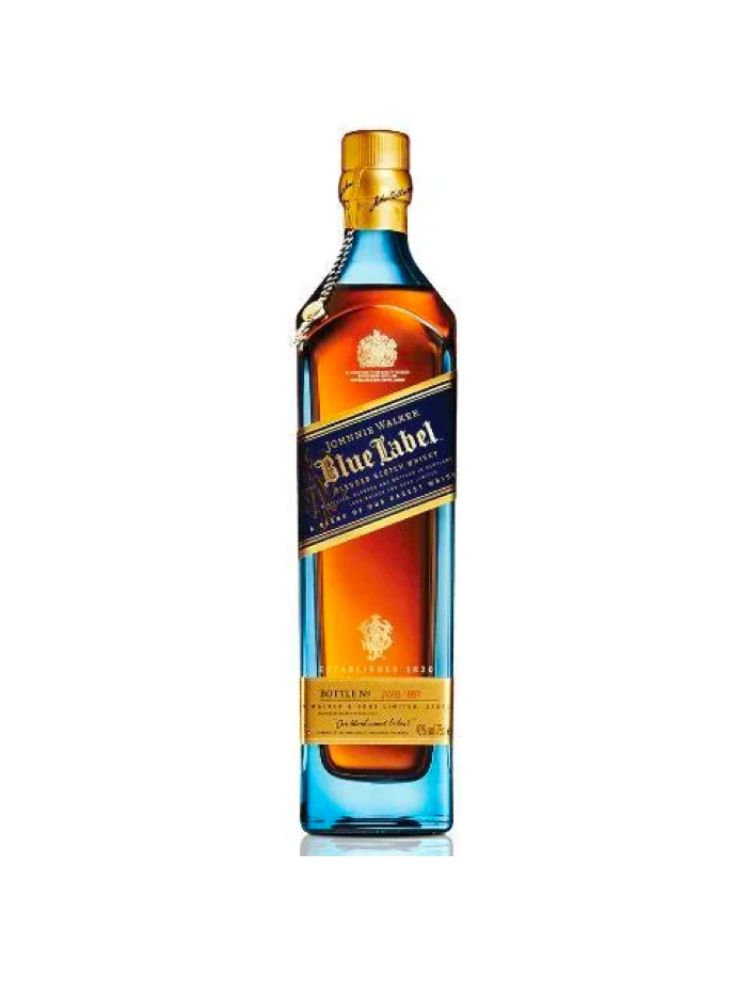Johnnie Walker Blue Label Blended Scotch Whisky, 1.75L Bottle on White Background