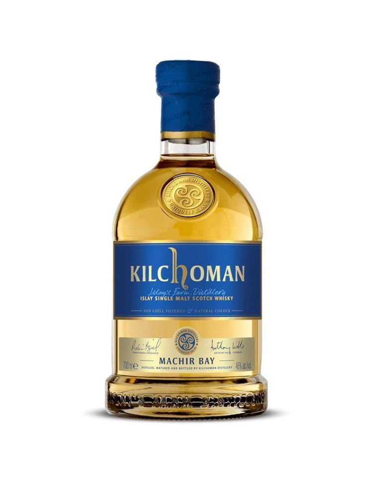 Kilchoman Machir Bay Single Malt Scotch Whisky, 700mL Bottle on White Background