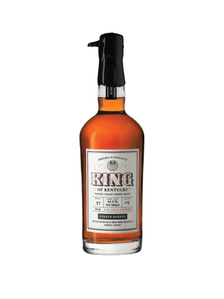 King of Kentucky Single Barrel Kentucky Straight Bourbon 2020 Release, 750mL bottle on white background