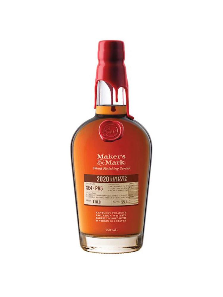 Maker’s Mark Wood Finishing Series 2020 Release Bottle on White Background