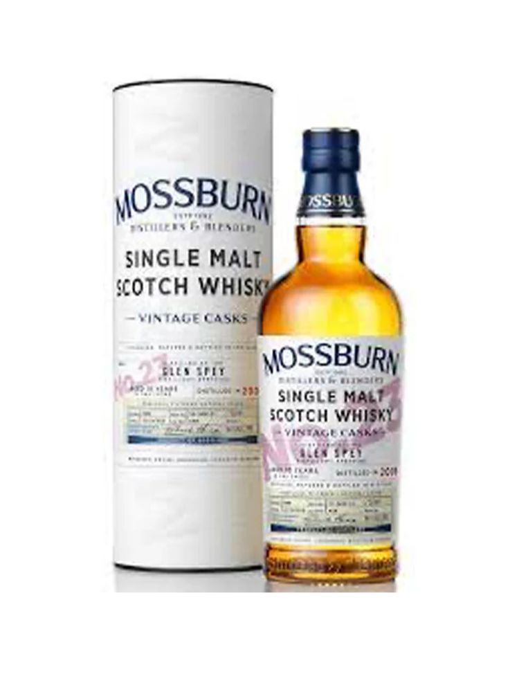 Mossburn Glen Spey 10 Year Old Single Malt Scotch Whisky, 750mL Bottle on White Background