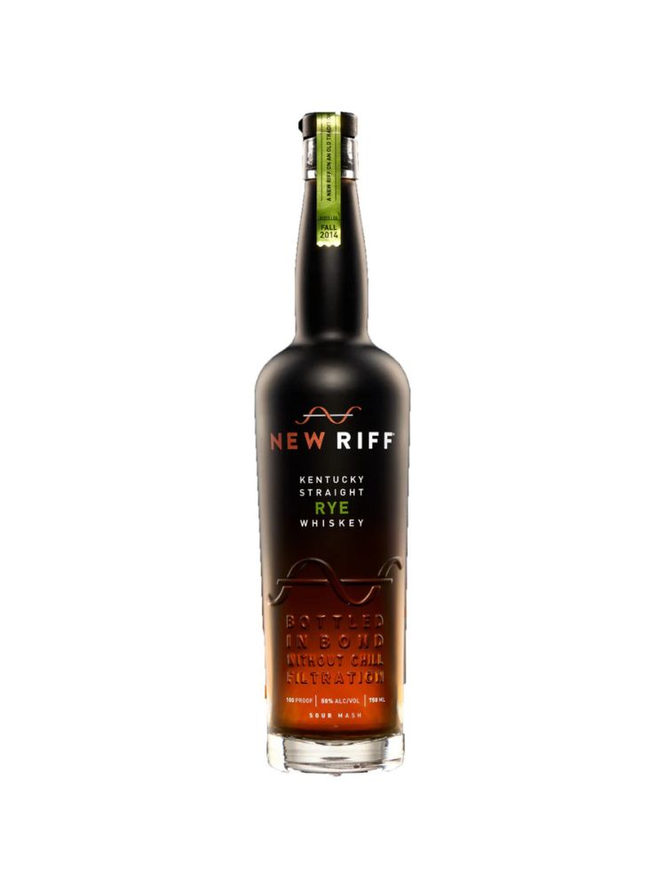 New Riff Distilling Bottled in Bond Kentucky Straight Rye Whiskey, 750mL bottle on white background