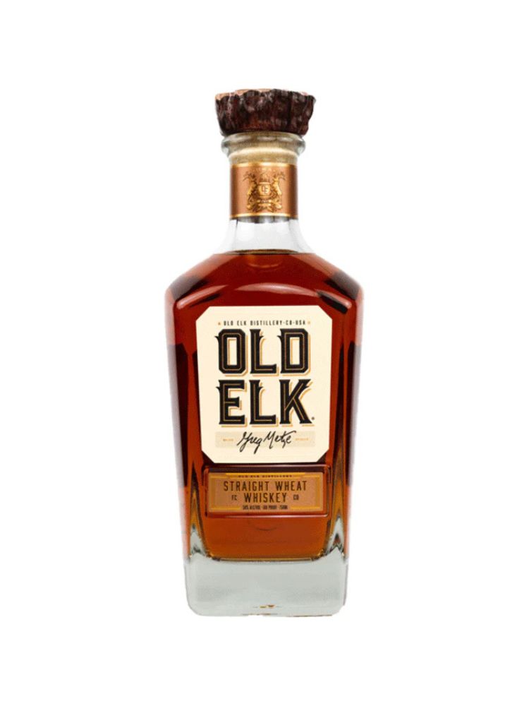 Old Elk 6-Year-Old Straight Wheat Whiskey, 750mL Bottle on White Background