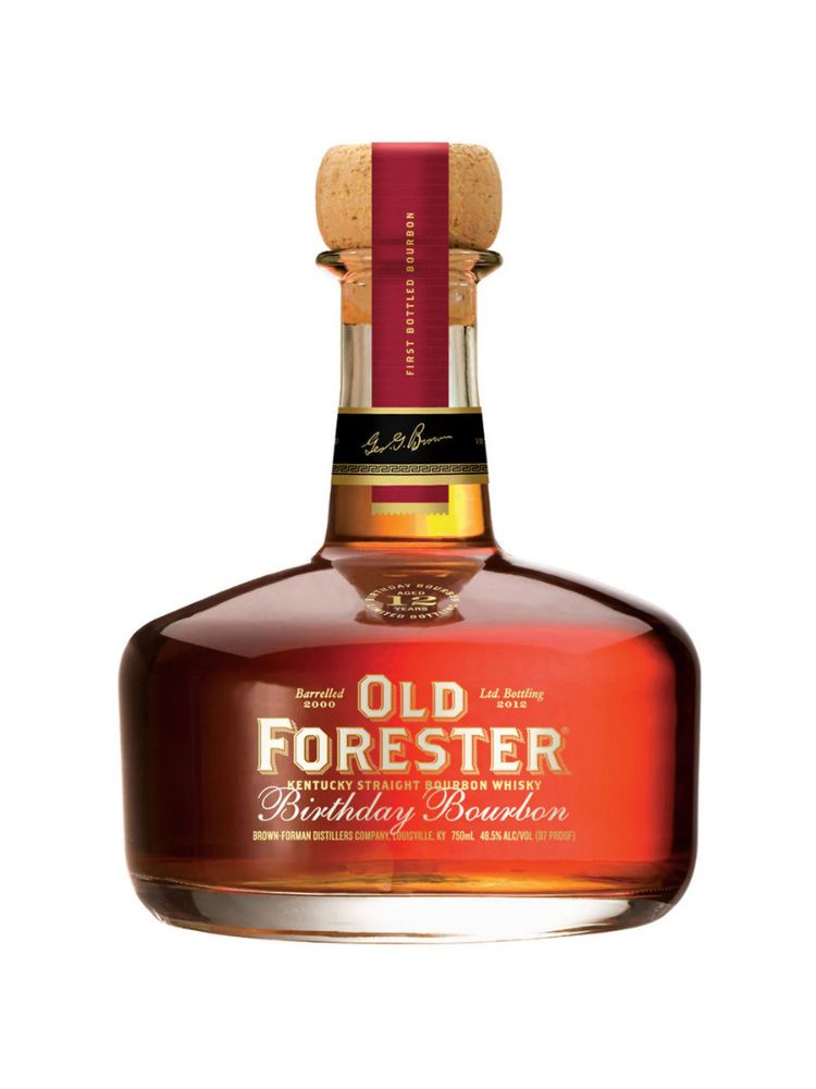 Old Forester Birthday Bourbon - 2012 Release, 750mL bottle on white background
