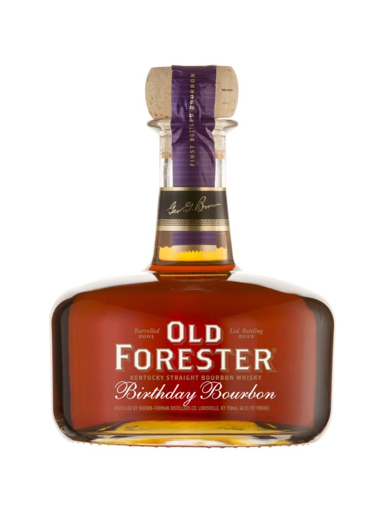 Old Forester Birthday Bourbon - 2013 Release, 750mL bottle on white background