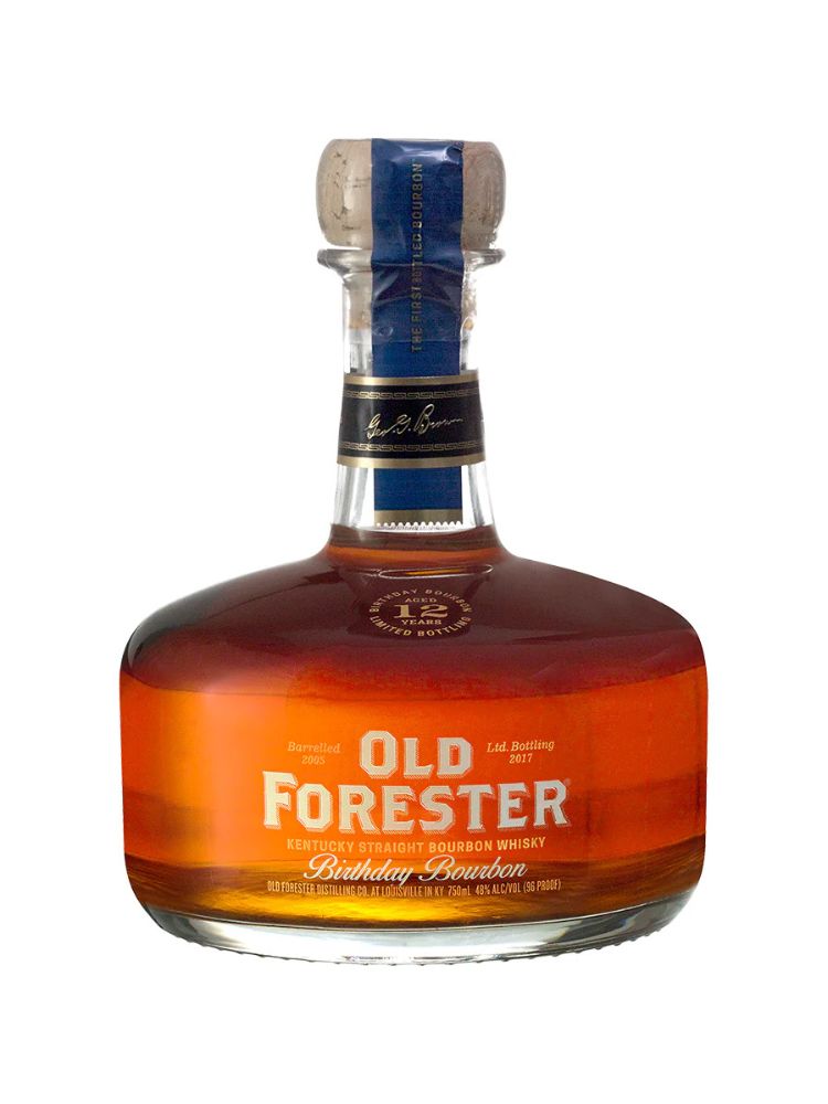 Old Forester Birthday Bourbon - 2017 Release, 750mL bottle on white background