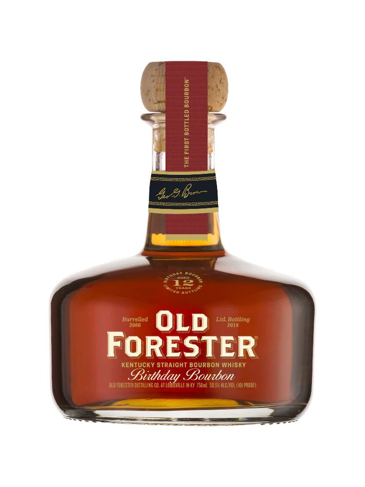 Old Forester Birthday Bourbon - 2018 Release, 750mL bottle on white background
