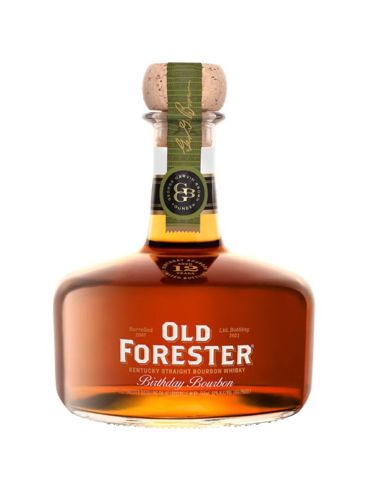 Old Forester Birthday Bourbon - 2021 Release, 750mL bottle on white background