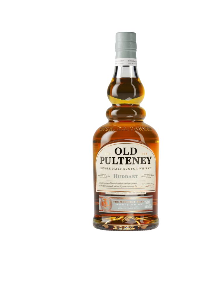Old Pulteney Huddart, 750mL Bottle on White Background