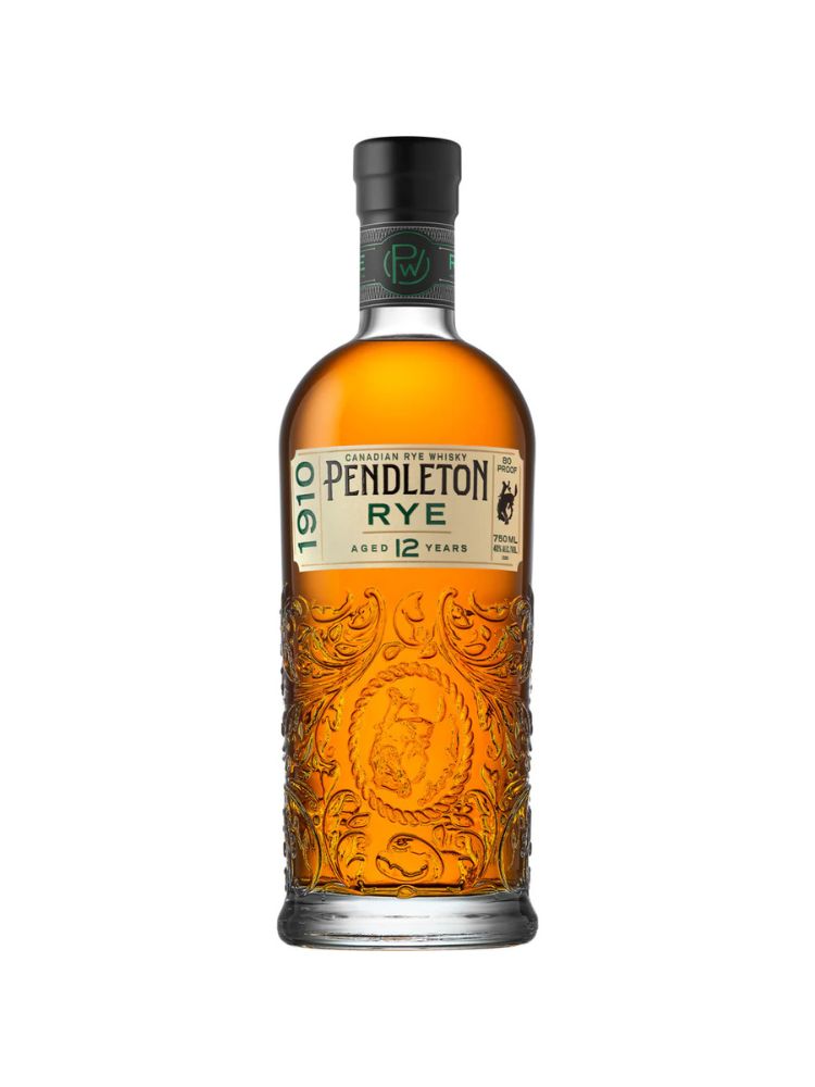 Pendleton 1910 12 Year Old Canadian Rye Whisky, 750mL bottle on white background