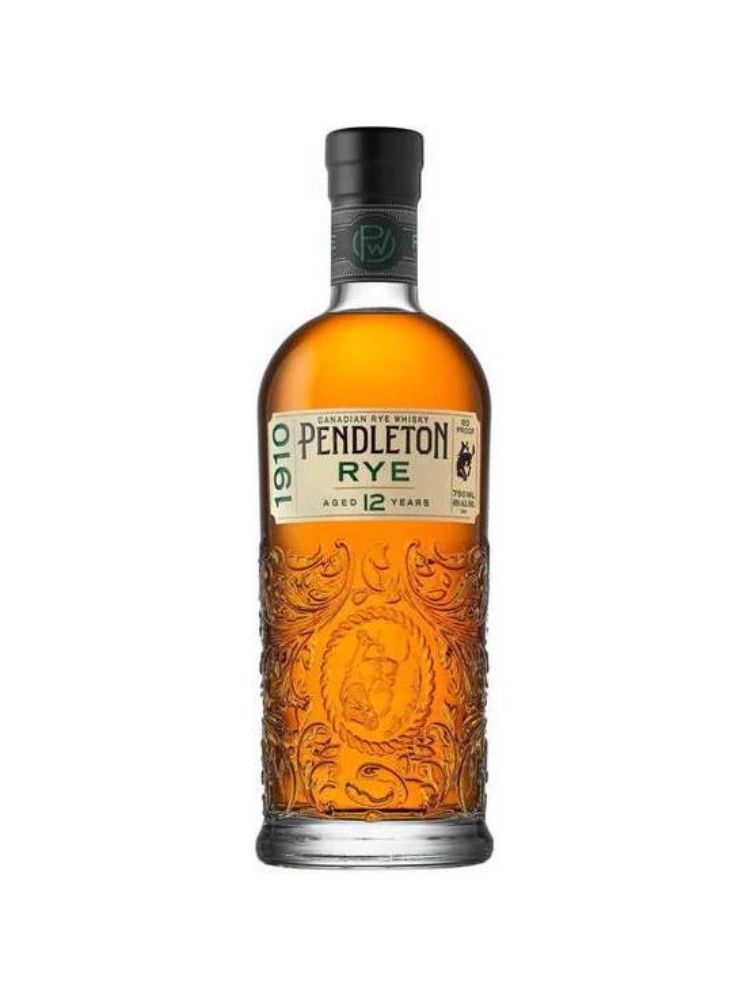 Pendleton 1910 Rye, 750mL bottle on white background