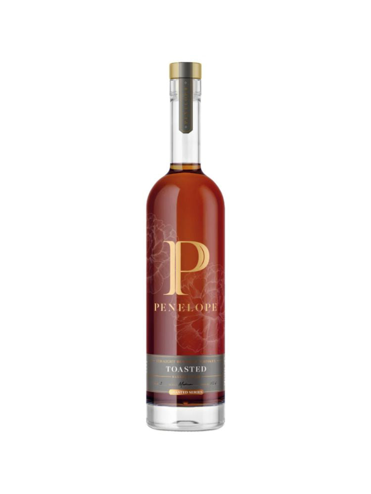 Penelope Bourbon Toasted Series 100 Proof, 750mL bottle on white background