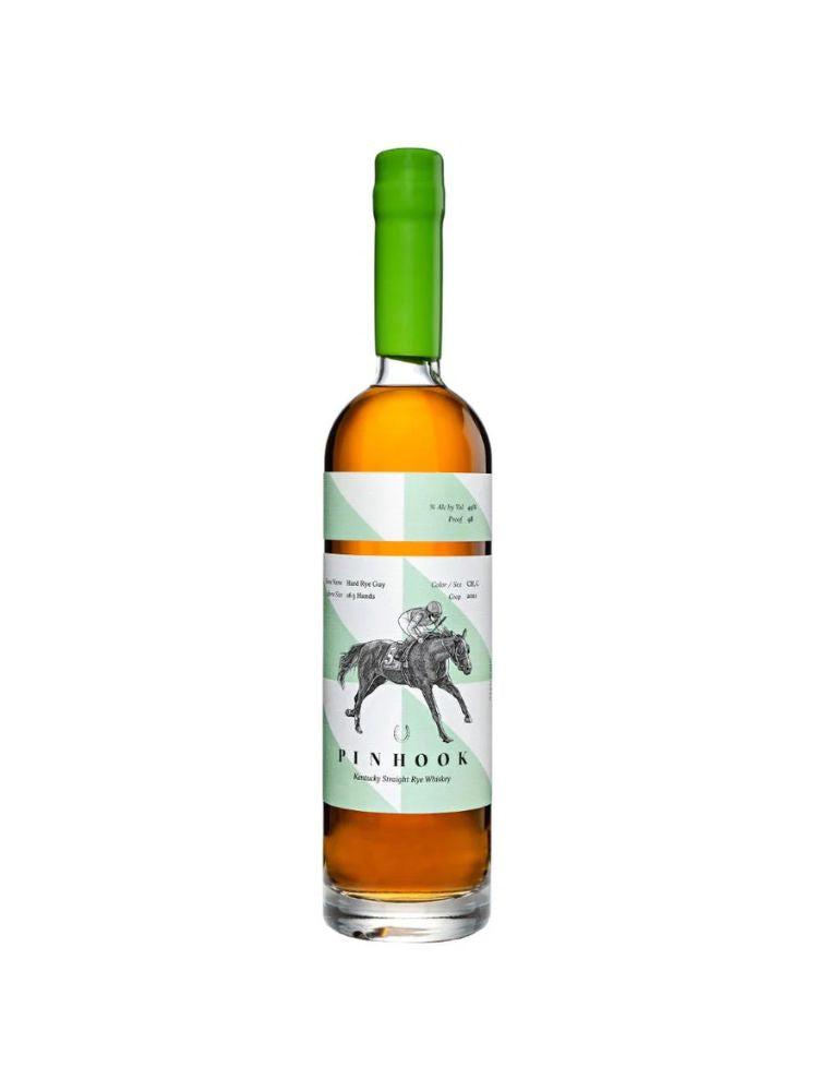 Pinhook Hard Rye Guy bottle on white background