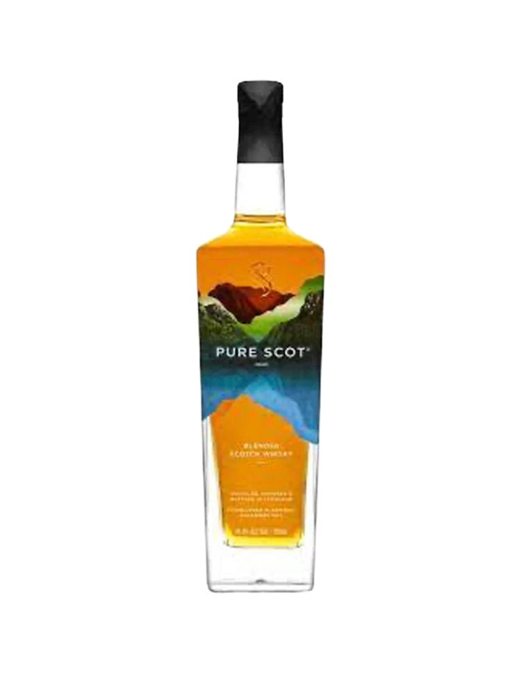 Pure Scot Blended Scotch Signature, 750mL Bottle on White Background