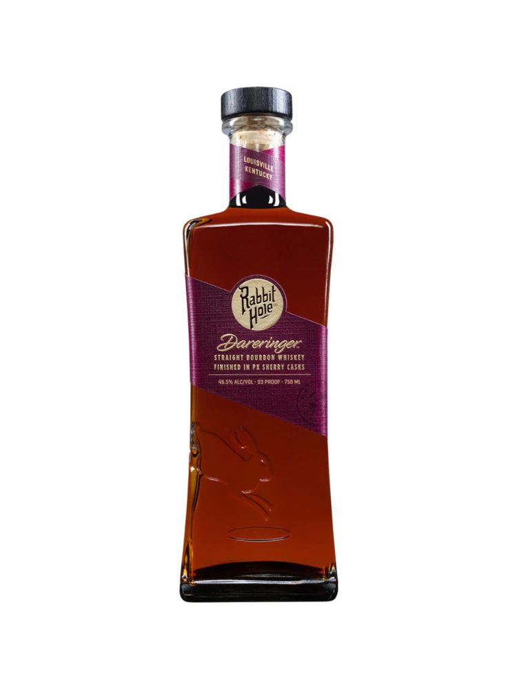 Rabbit Hole Dareringer Straight Bourbon Whiskey, 750mL bottle on white background