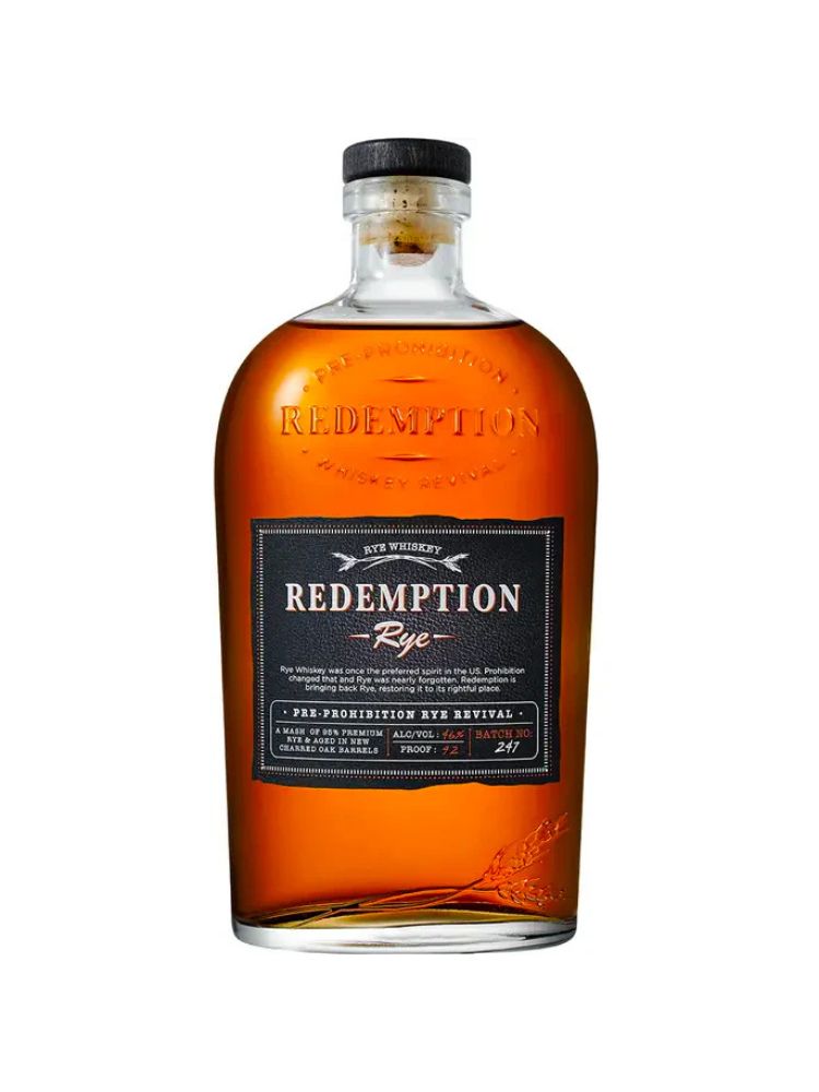 Redemption Rye, 750mL bottle on white background