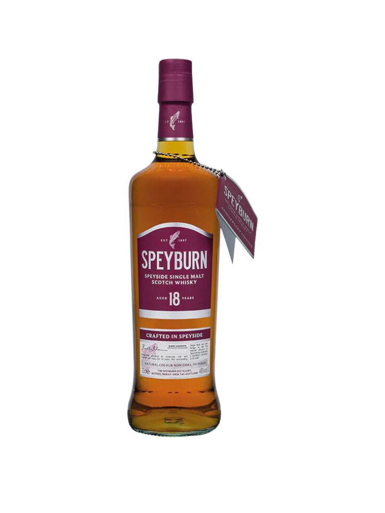 Speyburn 18 Years Old, 750mL Bottle on White Background