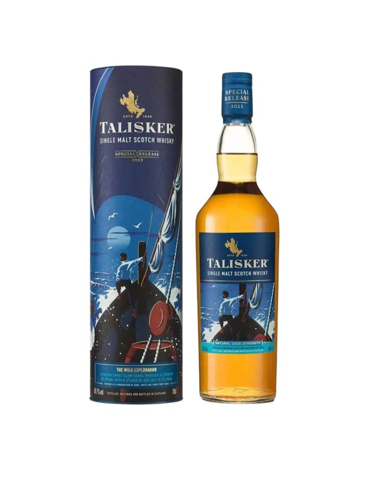 Talisker The Wild Explorador 2023 Special Release Scotch Whisky, 750mL Bottle on White Background