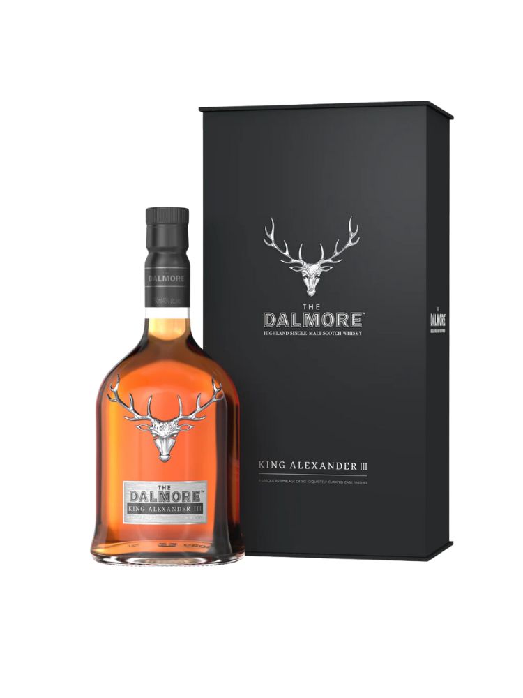 The Dalmore King Alexander III Single Malt Scotch Whisky, 750mL Bottle on White Background
