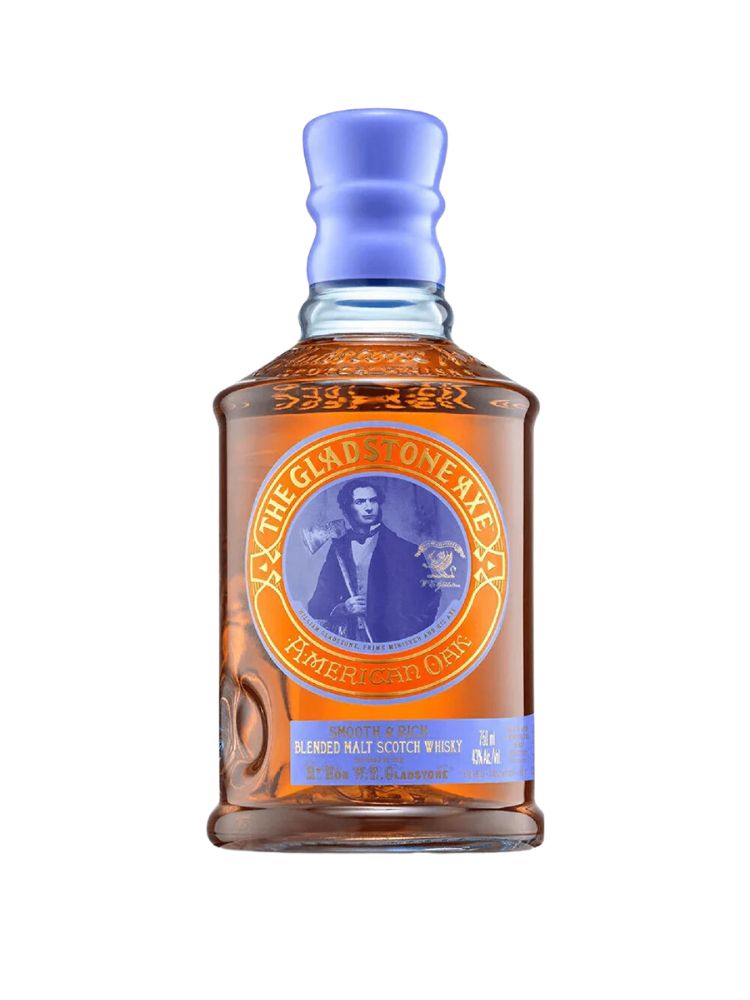 The Gladstone Axe American Oak Whisky, 750mL Bottle on White Background