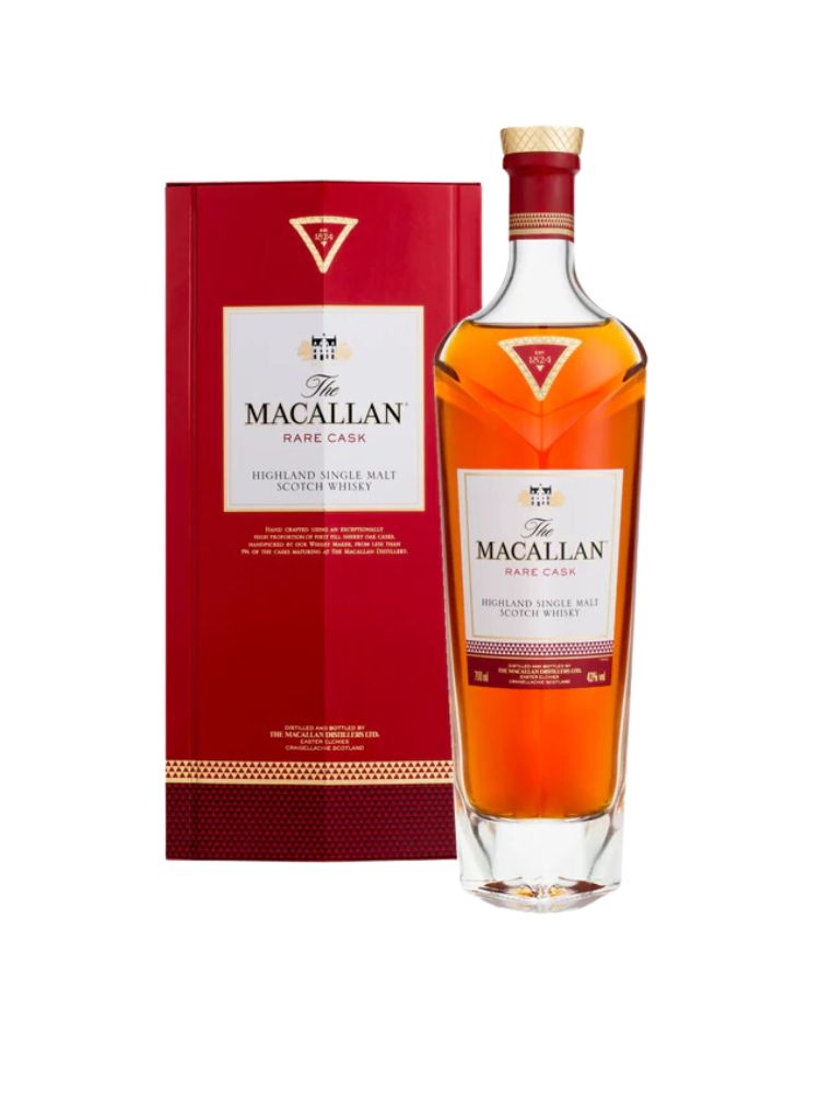 The Macallan Rare Cask Single Malt Scotch Whisky, 750mL Bottle on White Background