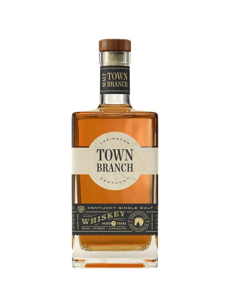 Town Branch Kentucky Single Malt Whiskey, 750mL bottle on white background