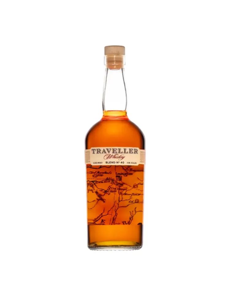 Traveller Blend No. 40 Whiskey by Chris Stapleton, 750mL bottle on white background