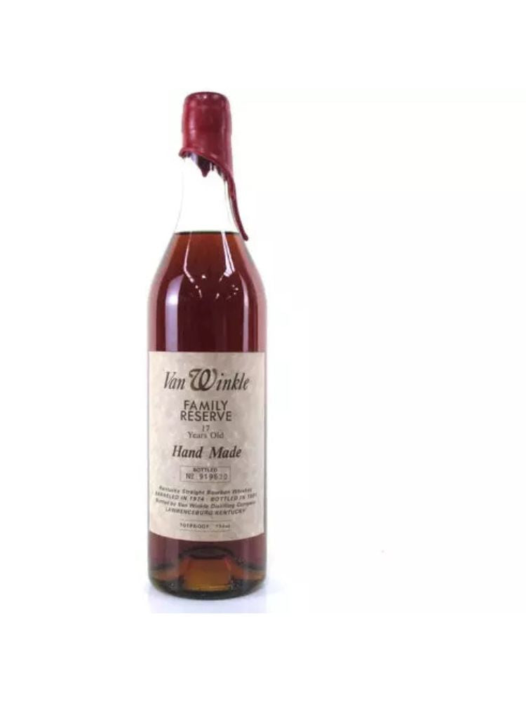 Van Winkle 1974 Family Reserve 17 Year Old bottle on white background