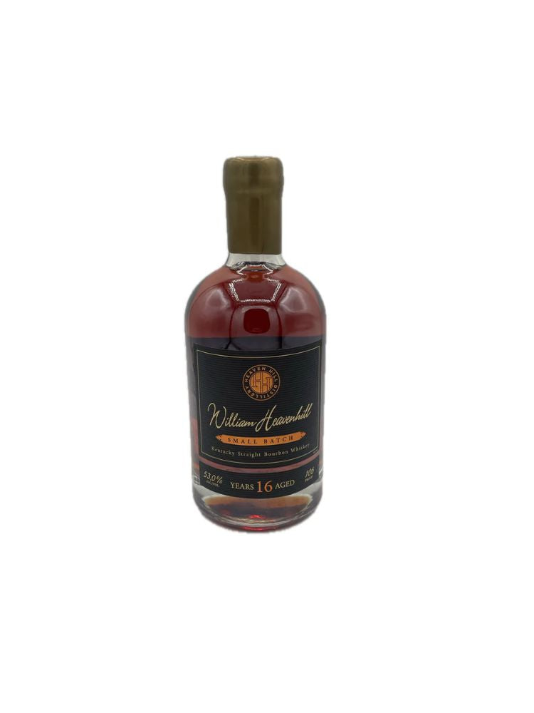 William Heavenhill 16 Year Old Small Batch Bourbon Whiskey, 750mL bottle on white background